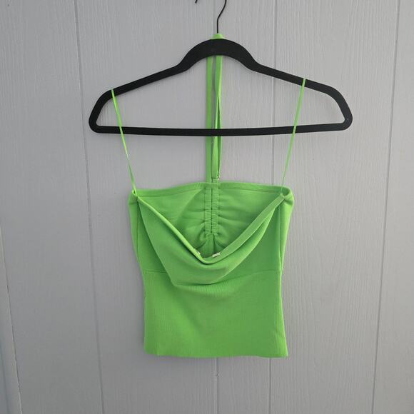 A.L.C. Neon Green Knit Tank Top size M – Designer, Y2K, NWT with Flaw - Picture 4 of 10
